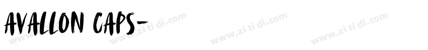avallon caps字体转换